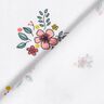 GOTS Jersey de algodão Flores espalhadas | Poppy Fabrics – branco,  thumbnail number 4