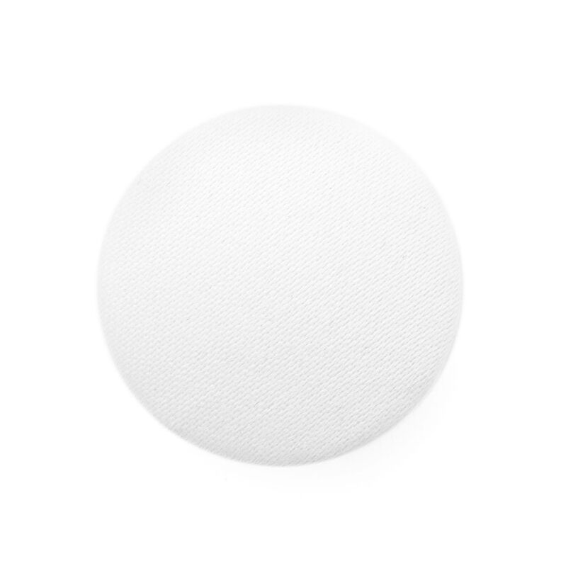 Botão forrado, Cetim Duchesse – branco sujo,  image number 1