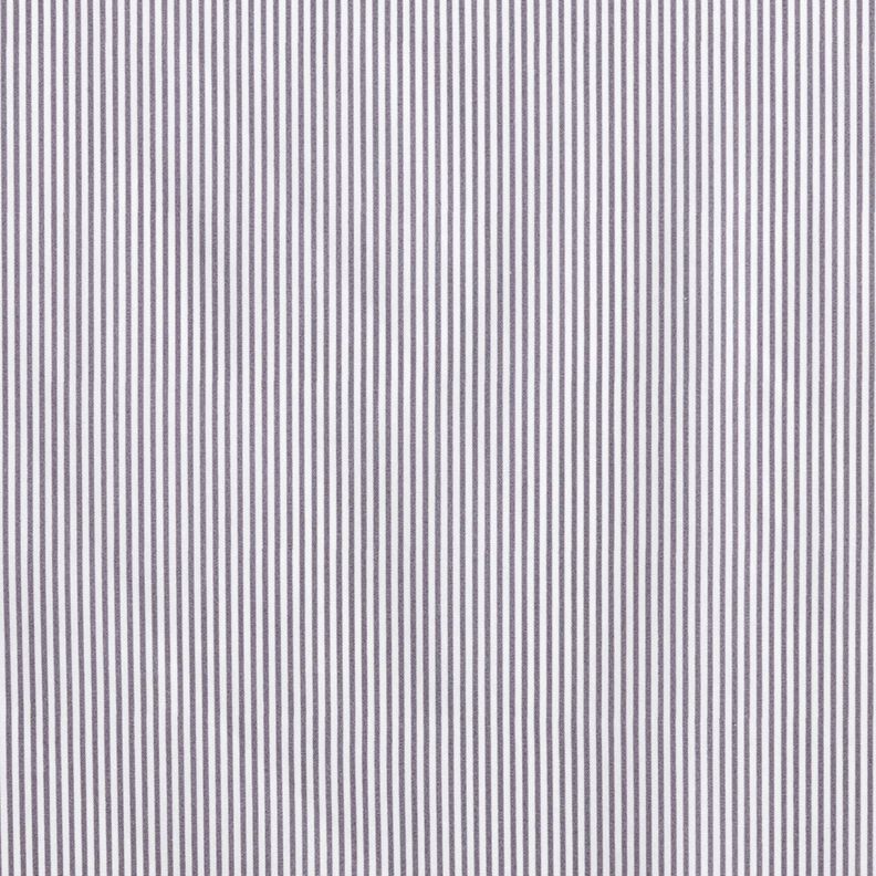 Popelina de algodão Riscas Mini – cinza ardósia/branco,  image number 1