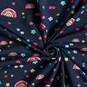 Jersey de algodão Flores coloridas e arco-íris Impressão Digital – azul-noite/mistura de cores,  thumbnail number 3