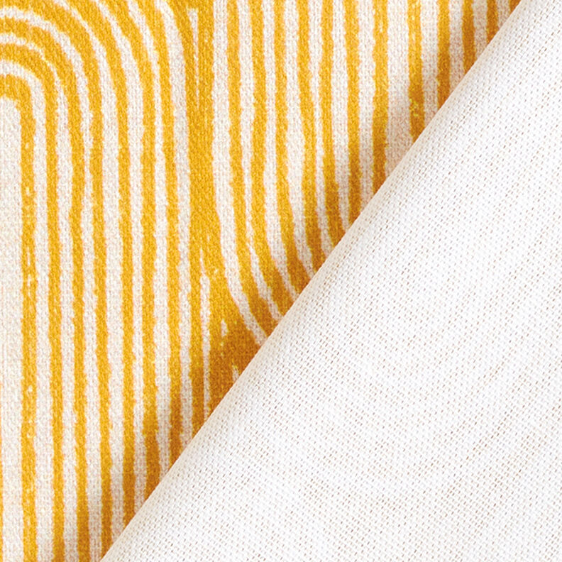 Tecido para decoração Meio linho Panamá Arcos – amarelo-caril/natural,  image number 4