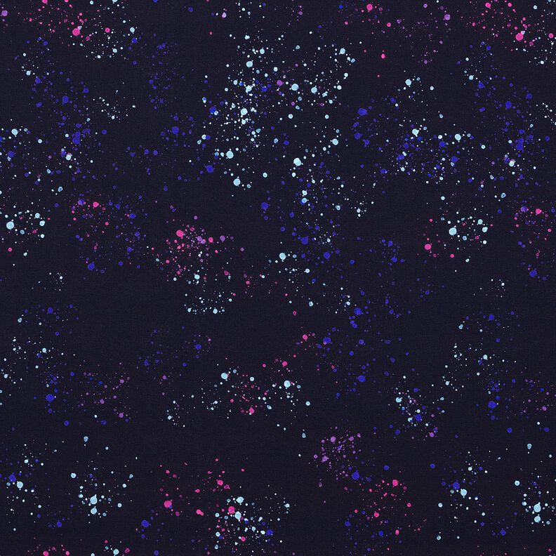 Jersey de algodão Salpicos coloridos | Glitzerpüppi  – azul-noite/azul violeta,  image number 1