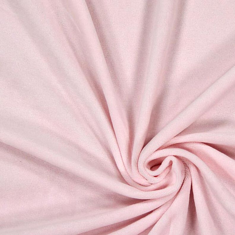 Tecido aveludado Nicki Liso – rosé,  image number 1