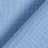 GOTS Musselina de algodão de três camadas – azul aço,  thumbnail number 5