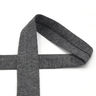 Fita de viés Jersey de algodão Melange [20 mm] – antracite,  thumbnail number 1