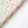 Tecido para decoração Cetim de algodão Mar floral – rosa-claro/branco,  thumbnail number 4