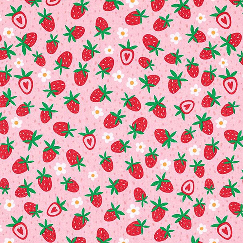 Pacote de tecido Jersey Morangos doces | PETIT CITRON – rosa,  image number 4