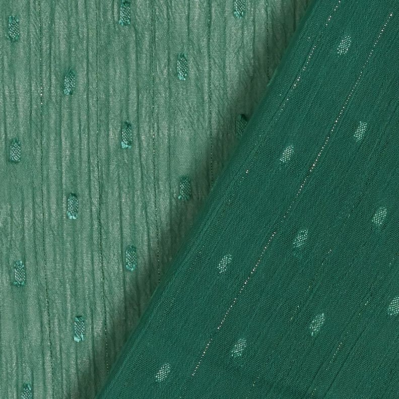 Chiffon Dobby Metálico Riscas de Giz – verde pinheiro/prata metálica,  image number 4