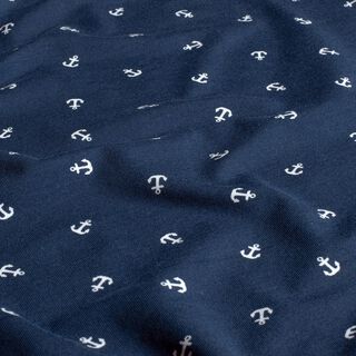 Jersey de algodão Âncora pequena – azul-marinho, 