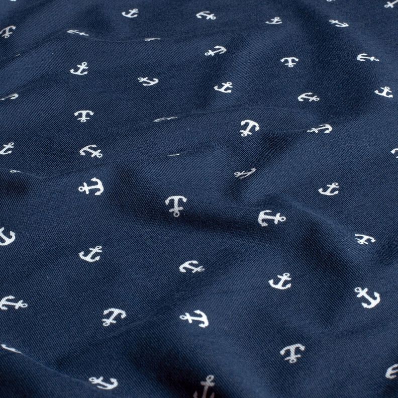 Jersey de algodão Âncora pequena – azul-marinho,  image number 2