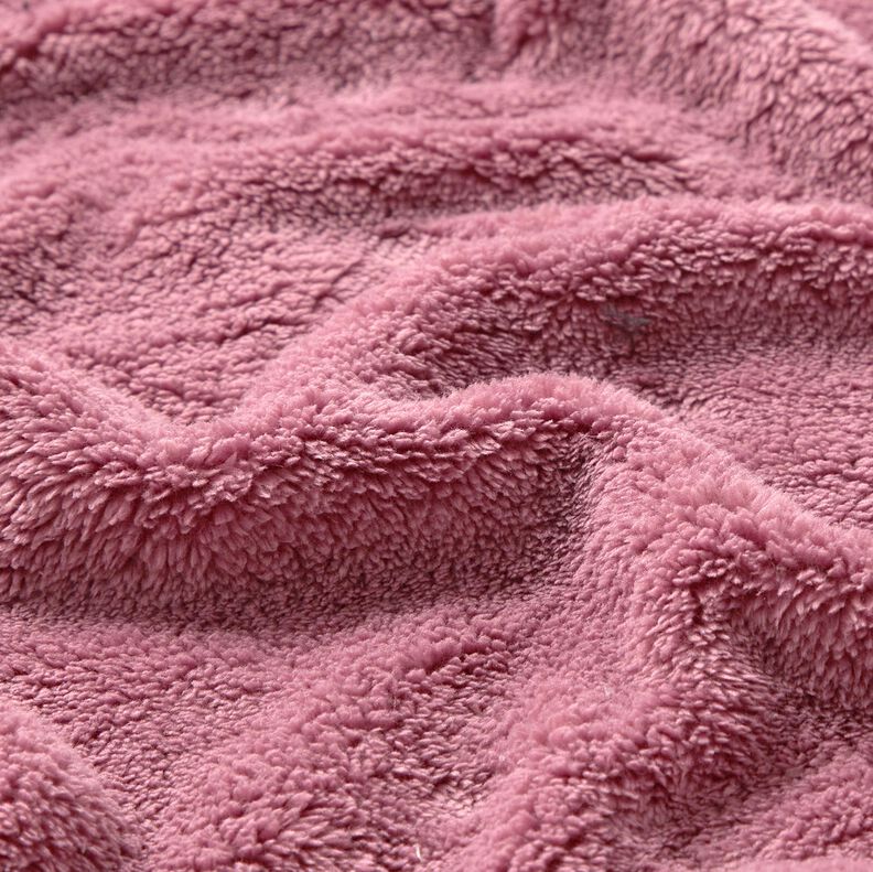 Pelo artificial Pelúcia lisa – rosa-velho escuro,  image number 2