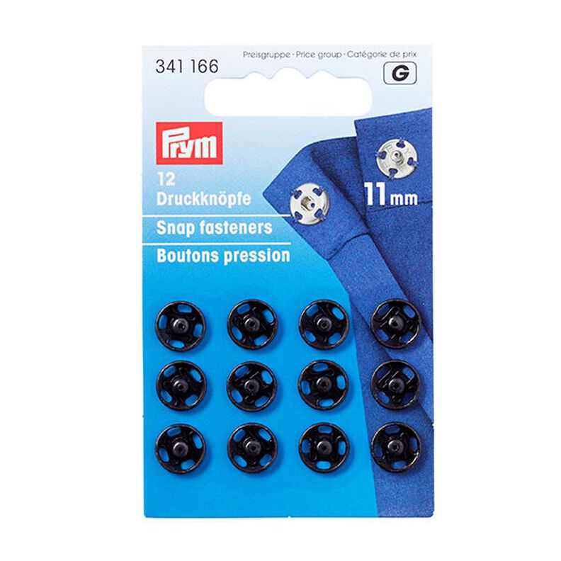 Botões de pressão para pregar, latão [12 Stk | Ø11 mm] | PRYM,  image number 1