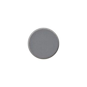 Botão metálico de poliéster Pé [ 15 mm ] – cinzento, 