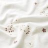 Bombazine fina bordada e com flores de lantejoulas – creme,  thumbnail number 2