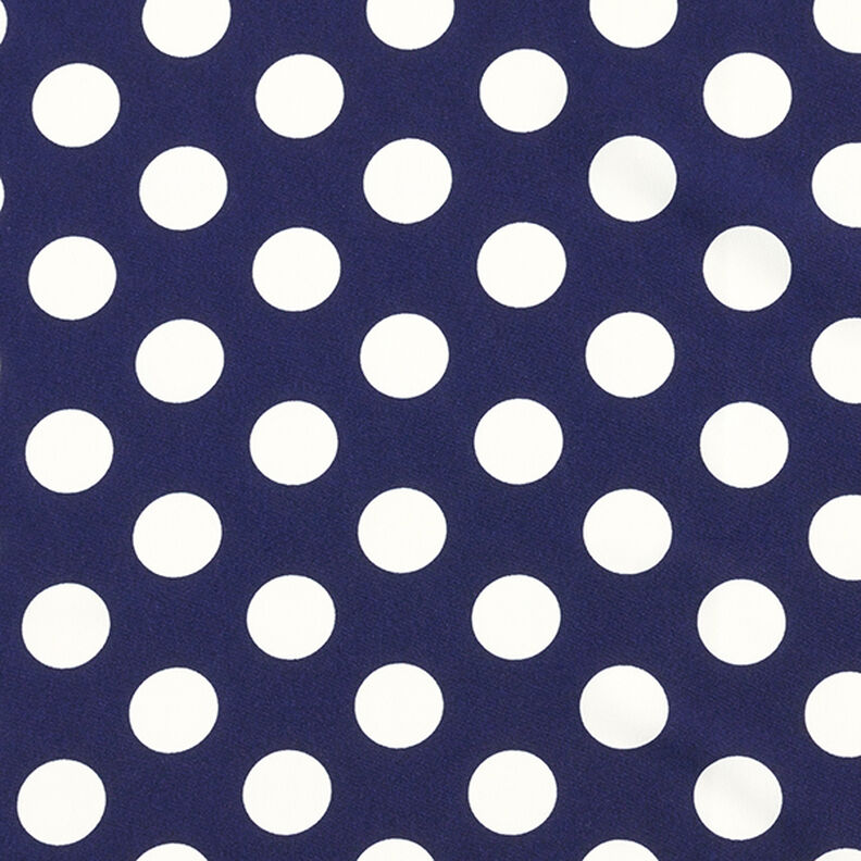 Tecido crepe Polka Dots [2,5 cm] – azul-marinho,  image number 1