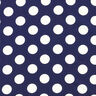 Tecido crepe Polka Dots [2,5 cm] – azul-marinho,  thumbnail number 1