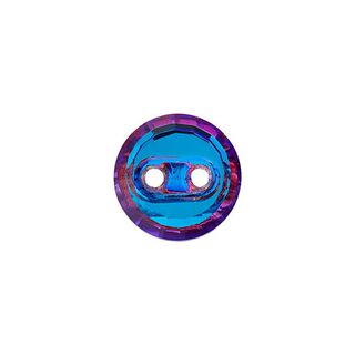 Botão de poliéster, 2 furos [ 10 mm ] – azul bebé/roxo, 