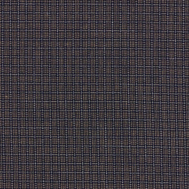 Tecido de algodão Xadrez pequeno – preto/castanho,  image number 1