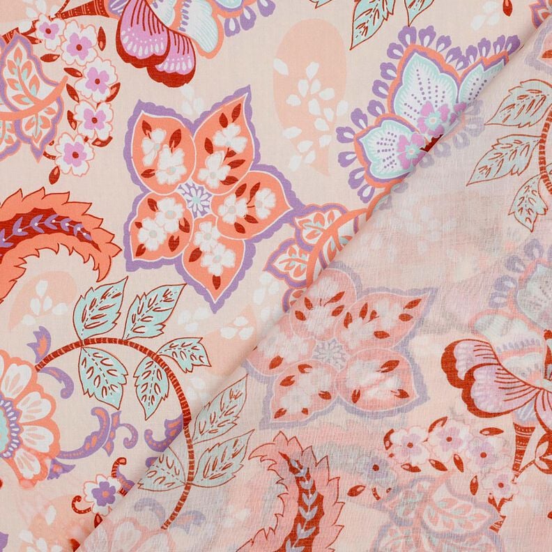 Algodão Voile Stella | Nerida Hansen – damasco/lavanda,  image number 4