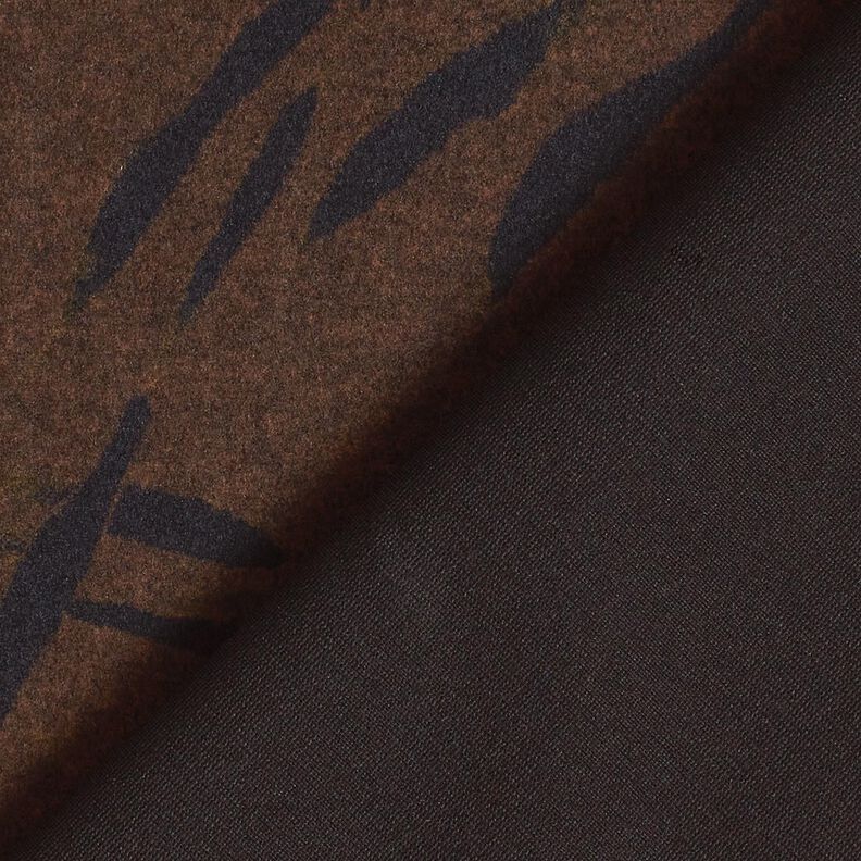 Jersey Romanit Cardado Riscas abstratas – castanho escuro,  image number 4