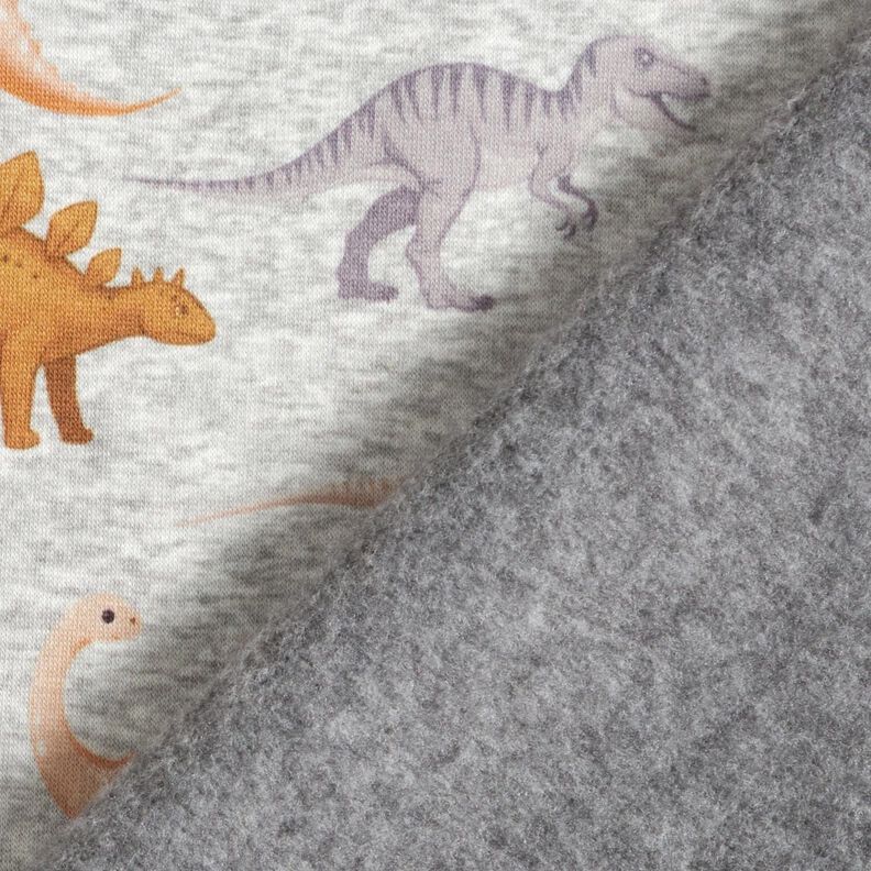 Tecido polar alpino Dinossauros – natural/cor de caramelo | Retalho 130cm,  image number 4