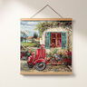 Painel decorativo Gobelina Vespa – carmin/bege claro,  thumbnail number 7