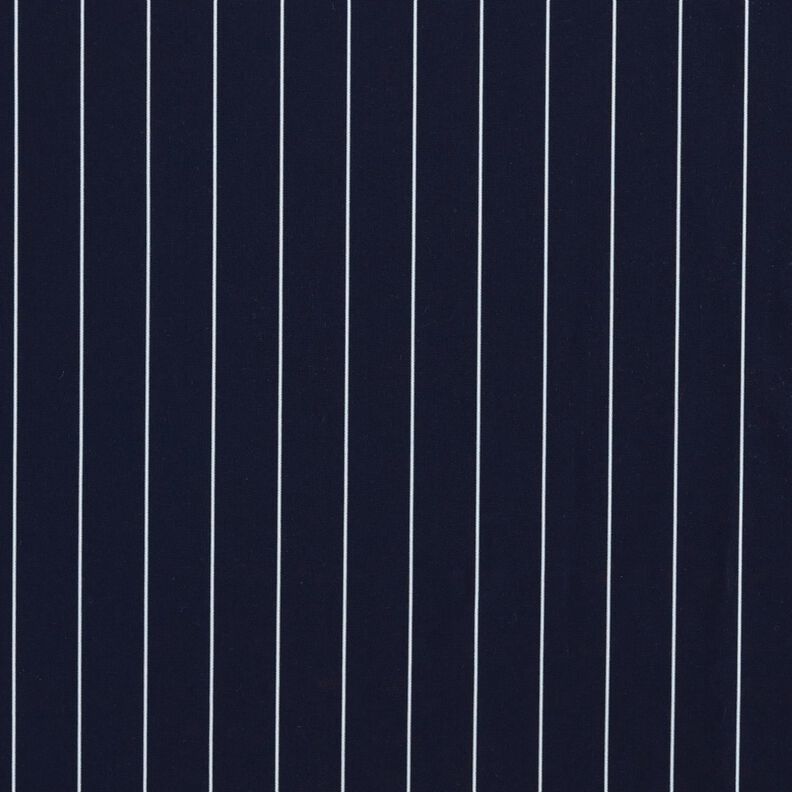 Tecido para calças Stretch Riscas de giz – azul-noite/branco,  image number 1
