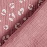 Musselina/ Tecido plissado duplo Padrão Leo grande – rosa-velho escuro/branco,  thumbnail number 4