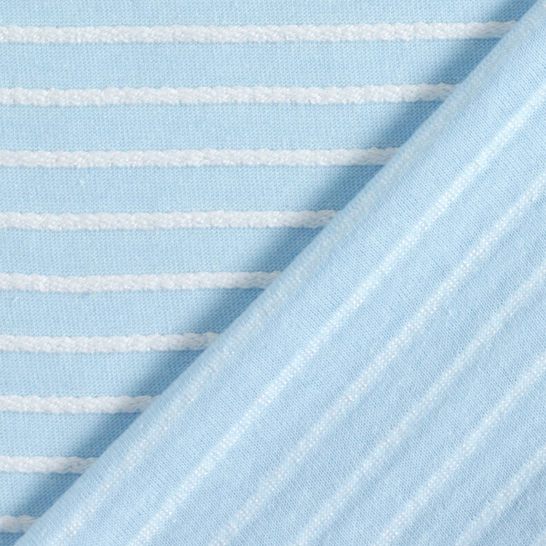 Malha fina Fita de cordão – azul claro/branco,  image number 4