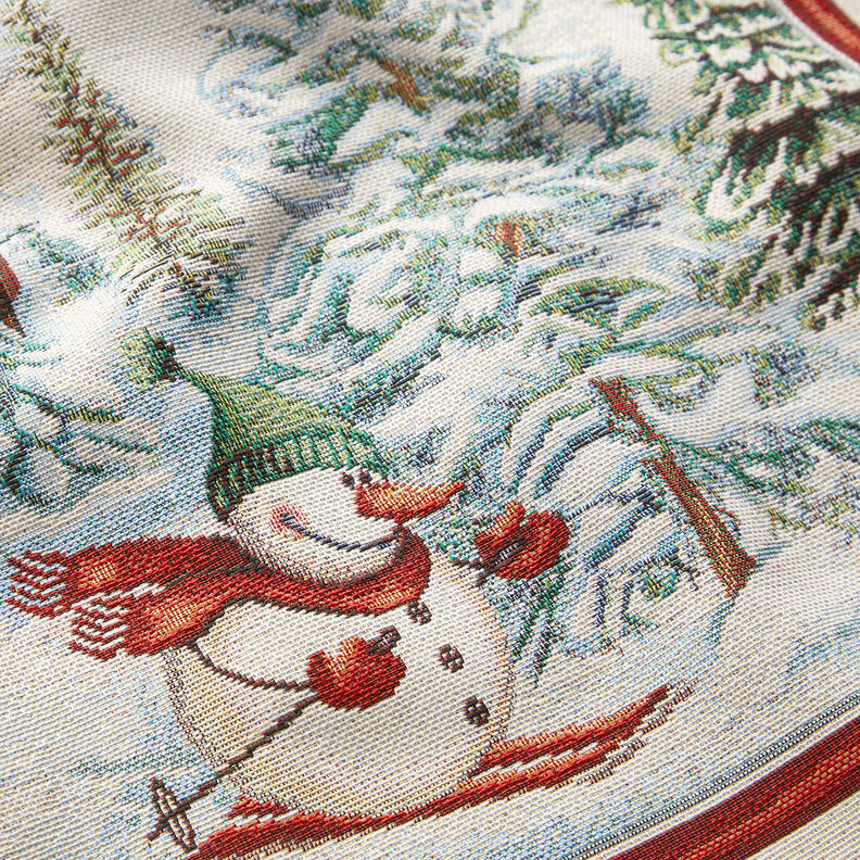 Painel decorativo Gobelina Boneco de neve – carmin/bege claro,  image number 2