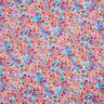 Crepe Chiffon Prado de flores – pink/azul,  thumbnail number 1