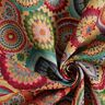 Tecido para decoração Gobelina Círculos Mandala – bege claro/vermelho,  thumbnail number 3