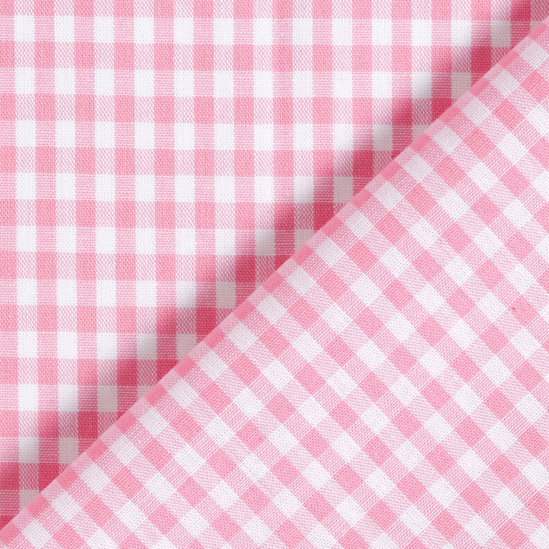 Tecido de algodão Xadrez Vichy 0,5 cm – rosa/branco,  image number 4
