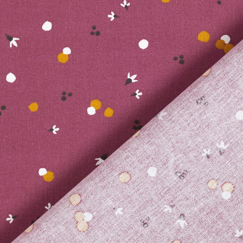 Tecido de algodão Cretone Pintas coloridas – merlot,  image number 4