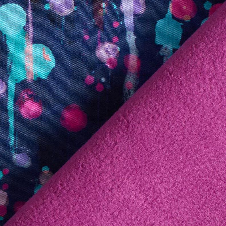 Softshell Manchas borratadas Impressão Digital – azul-marinho/rosa intenso,  image number 5