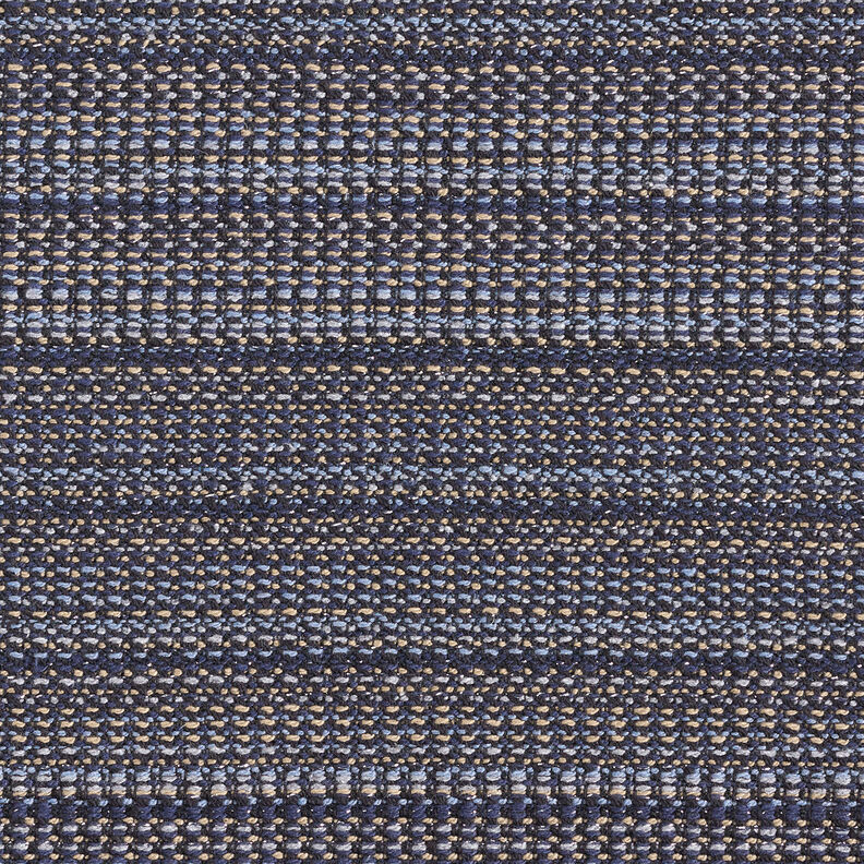 Tecido para sobretudos Texturizado Fio brilhante – azul-noite/duna,  image number 1