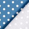 Popelina de algodão pintas grandes – azul ganga/branco,  thumbnail number 6