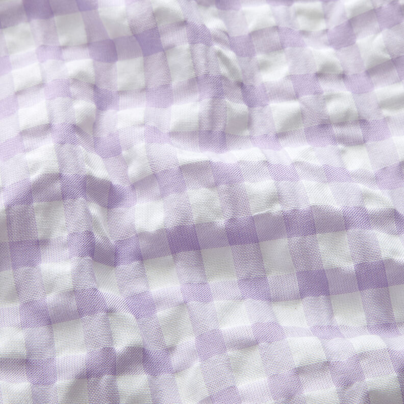 Anarruga Xadrez Vichy grande – branco/vermelho violeta pálido,  image number 2