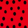 Pelo artificial Pintas de joaninha – vermelho/preto,  thumbnail number 1