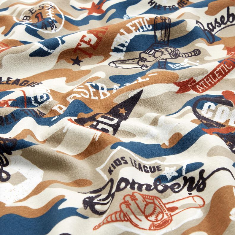 Tecido polar alpino Baseball – castanho médio,  image number 2