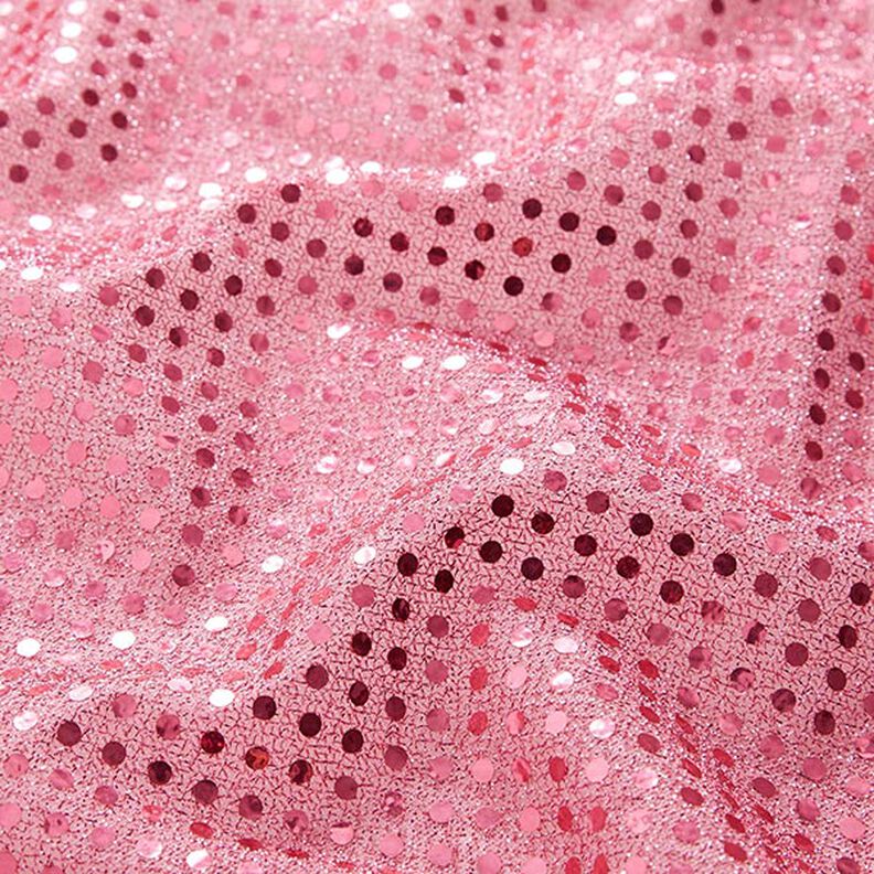 Tecido com lantejoulas Pintas pequenas – rosa,  image number 2