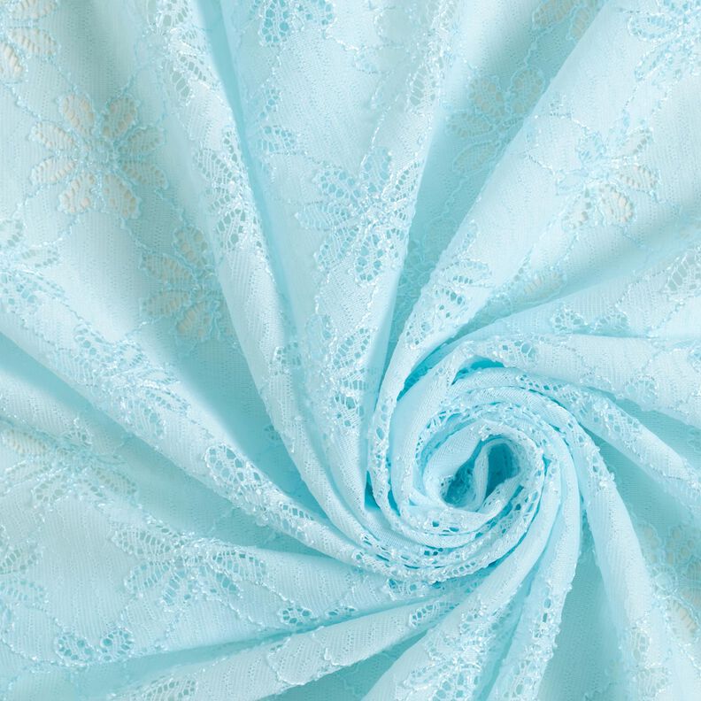 Renda Stretch Flores – azul-gelo,  image number 3
