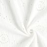 Musselina/ Tecido plissado duplo Bordado inglês Flores – branco,  thumbnail number 3