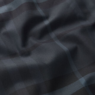 Tecido para camisas Xadrez escocês – azul-noite/preto, 