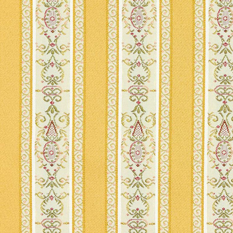 Tecido para mobiliário Jacquard Biedermeier Riscas – creme/aça,  image number 1