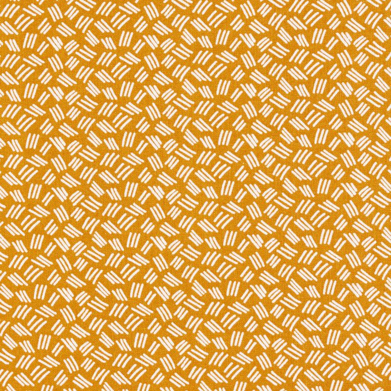 Tecido de algod&atilde;o Cretone Tra&ccedil;os pequenos &ndash; amarelo-caril,  image number 1