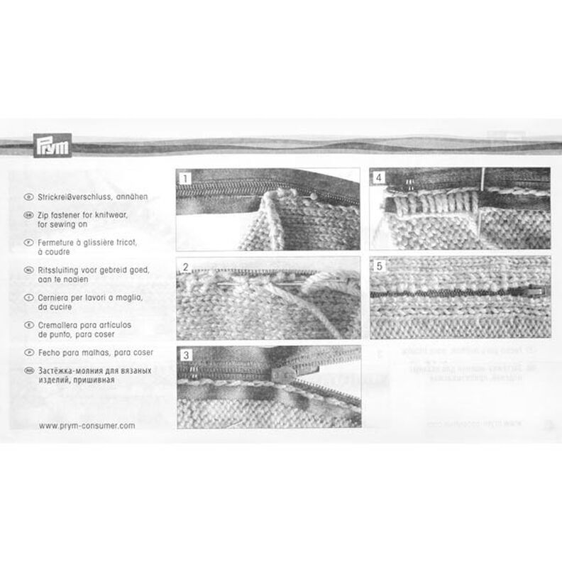 Fecho de correr para tricot [55 cm] | Prym (009),  image number 4