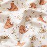 Popelina de algodão Lebre e urso Impressão Digital – marfim,  thumbnail number 2