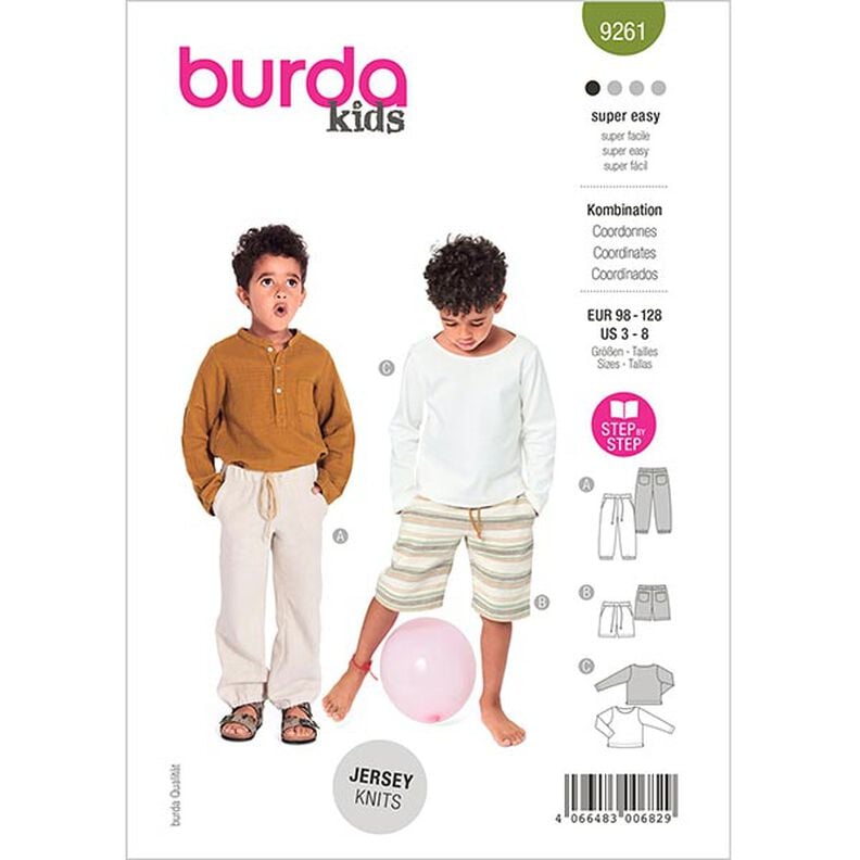 Spodnie / Pullover, Burda 9261 | 98 - 128,  image number 1