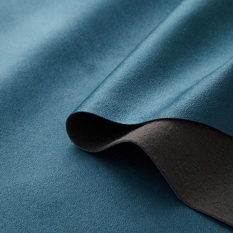 Tecido para estofos Ultramicrofibra Imitação de pele – azul petróleo,  image number 3
